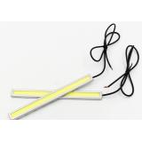 Ходовые огни LED DRL-COB-14 см. White (корпус серебристого цвета)