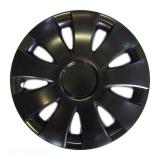 Колпаки R15 на колеса JESTIC AURA BLACK машину, диски, авто (комплект 4 шт)
