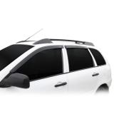 Ветровики Dacia Logan "AZARD" (накладные/скотч) (к-т 4 шт)