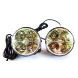 Ходовые огни LED"лазер" (к-т 2 шт) (круглые, 4 SMD)