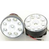 Ходовые огни LED"лазер" (к-т 2 шт) (круглые, 9 LEDS)