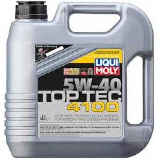 Масло моторное Liqui Moly Top Tec 4100 5W-40 НС-синтетическое для дизеля, бензиновых двигателей 4 л - 1