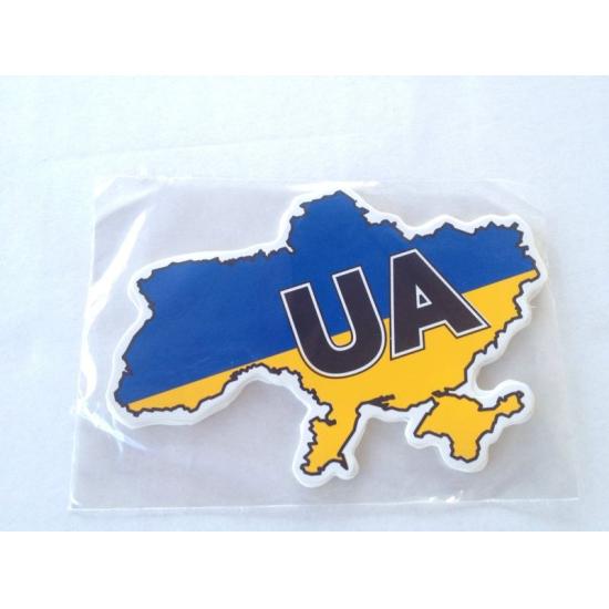 Автонаклейка "UA" карта - 1