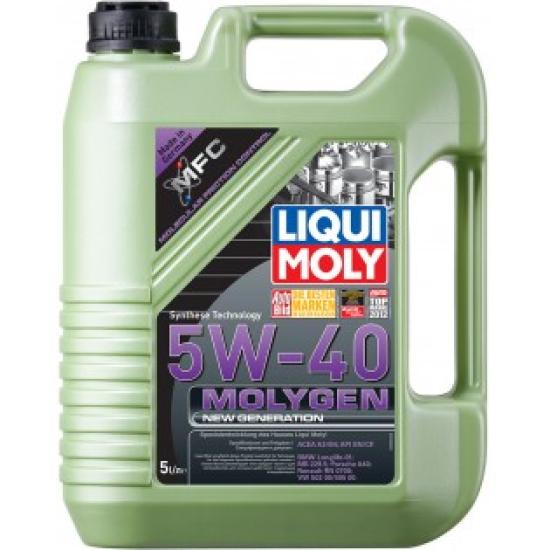 Масло моторное Liqui Moly Molygen 5W-40 с Молигеном для дизеля, бензиновых двигателей 5 л - 1