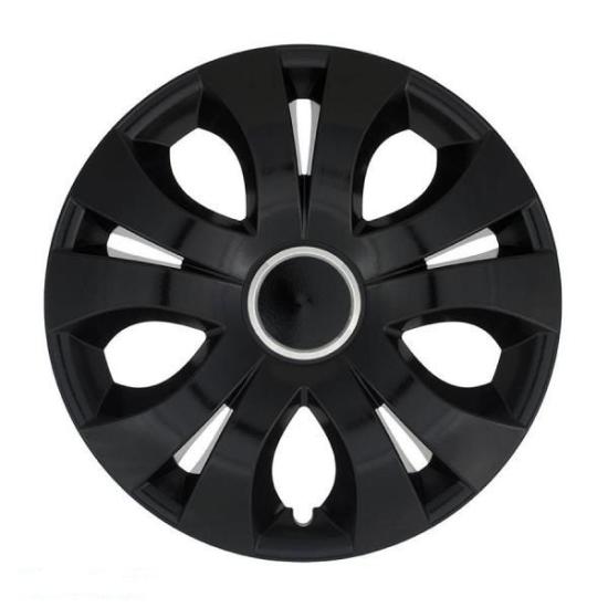 Колпаки R15 на колеса JESTIC TOP RING BLACK машину, диски, авто (комплект 4 шт) - 1