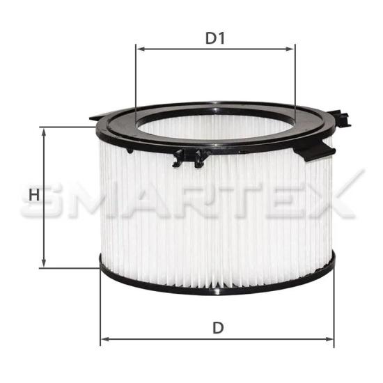 Фильтр салона  Volkswagen "SMARTEX" (FILTR K 1037) - 1