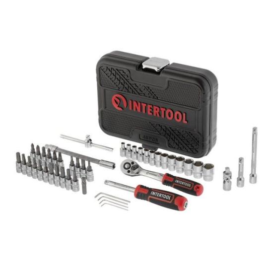 Набор инструмента "INTERTOOL" (Storm)  46 PCS 1/4" Cr-V  (чемодан) - 1