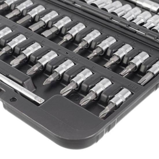 Набор инструмента "INTERTOOL" (Storm)  46 PCS 1/4" Cr-V  (чемодан) - 1