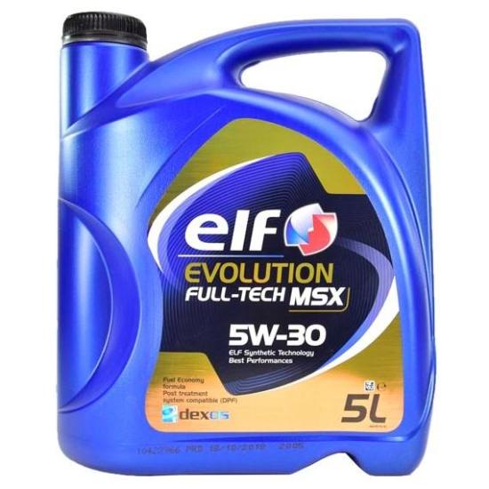 Масло моторное "ELF"  5w30 Evolution Fulitech MSX Dexos II 5 л. - 1
