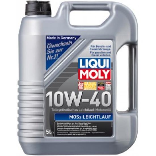 Масло моторное Liqui Moly MoS2 Leichtlauf 10W-40 с дисульфидом молибдена для дизеля, бензиновых двигателей 5 л - 1