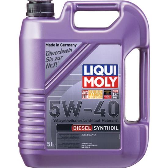 Масло моторное Liqui Moly Diesel Synthoil 5W-40 синтетическое для дизеля 5 л - 1