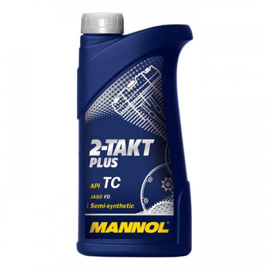 Масло моторное "MANNOL" Moto 2-Takt Plus TC 1 л. - 1