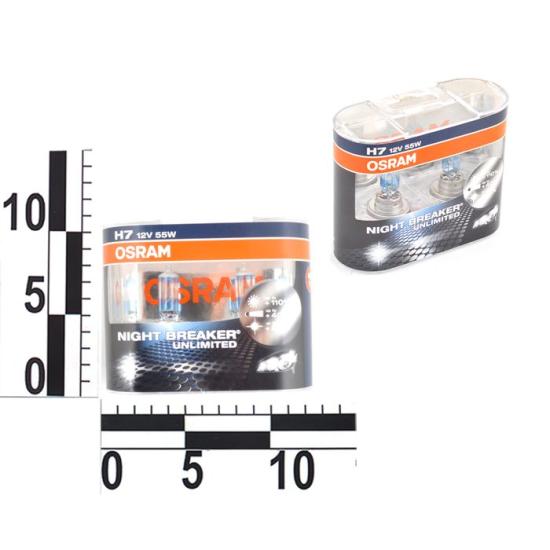 Лампа OSRAM H 7 12V 55W Night Breaker (к-т 2шт) - 1