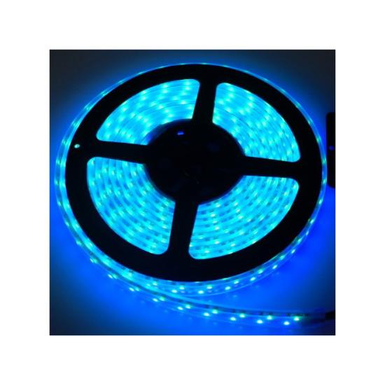 Лента светодиодная 12V 25 см.24 LEDS BLUE (влагостойкая) - 1