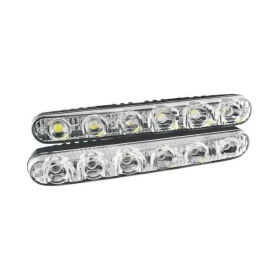 Ходовые огни LED"лазер" (к-т 2 шт) (плоские, 6 SMD+функц.притух.) - 1